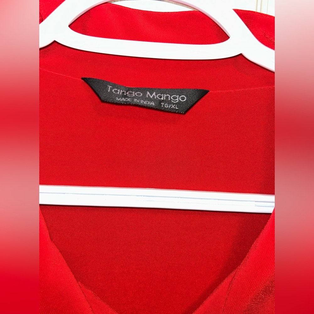 Red Button-Up Jacket - Picture 3 of 6